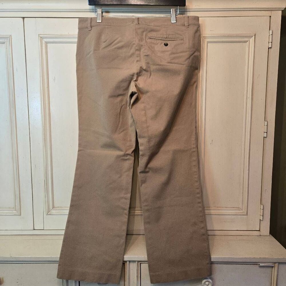 Lauren Ralph Lauren Adelle Tan Khaki Flat Front Chinos Pants 14 - Picture 4 of 8